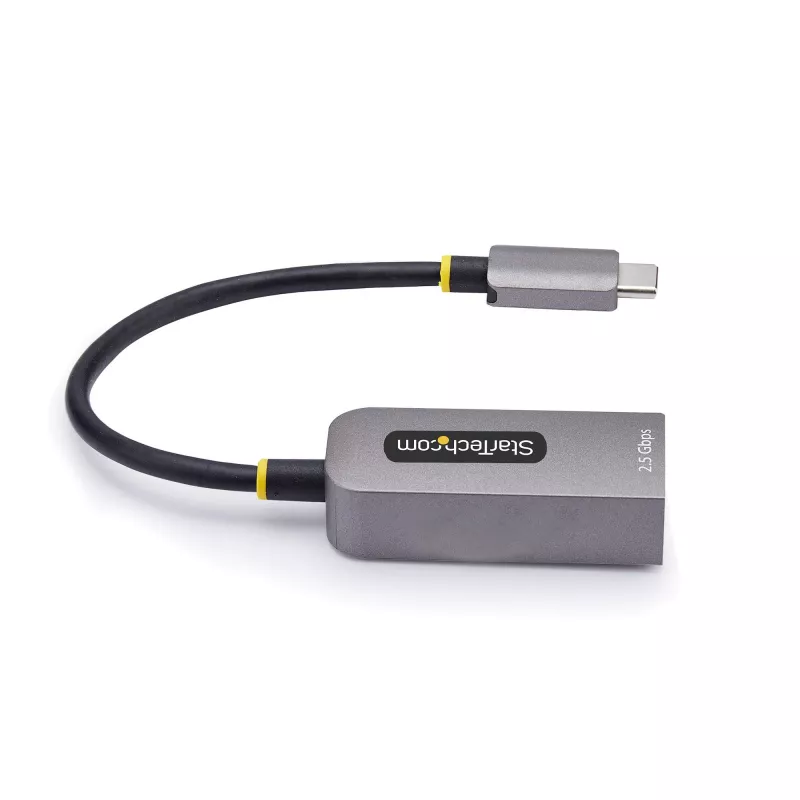 StarTech.com 2.5GbE USB-C Etherneti adapter, NBASE-T võrgukaart, USB 3.0 USB-C 2.5/1G mitme kiirusega võrk, Thunderboltiga ühilduv, Windows ja Mac