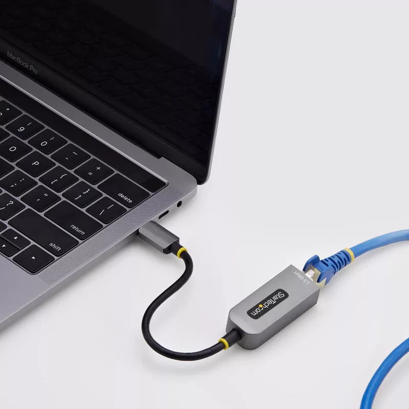 StarTech.com 2.5GbE USB-C Etherneti adapter, NBASE-T võrgukaart, USB 3.0 USB-C 2.5/1G mitme kiirusega võrk, Thunderboltiga ühilduv, Windows ja Mac