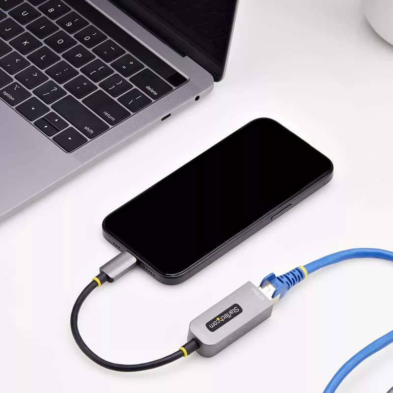 StarTech.com 2.5GbE USB-C Etherneti adapter, NBASE-T võrgukaart, USB 3.0 USB-C 2.5/1G mitme kiirusega võrk, Thunderboltiga ühilduv, Windows ja Mac