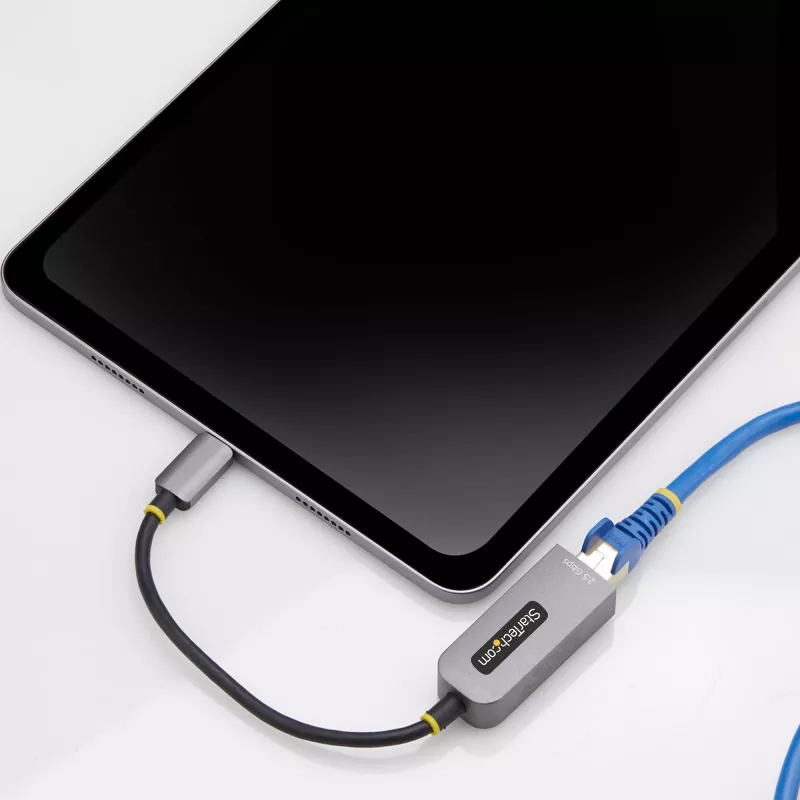 StarTech.com 2.5GbE USB-C Etherneti adapter, NBASE-T võrgukaart, USB 3.0 USB-C 2.5/1G mitme kiirusega võrk, Thunderboltiga ühilduv, Windows ja Mac