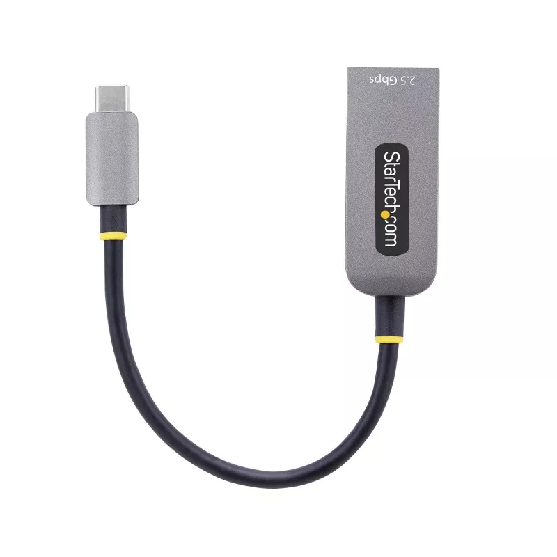 StarTech.com 2.5GbE USB-C Etherneti adapter, NBASE-T võrgukaart, USB 3.0 USB-C 2.5/1G mitme kiirusega võrk, Thunderboltiga ühilduv, Windows ja Mac