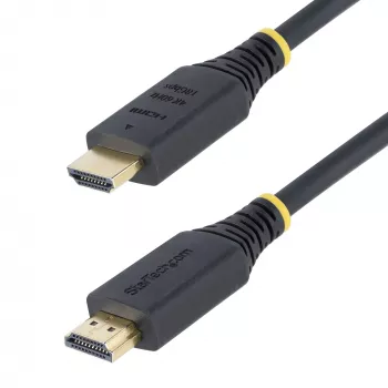 StarTech.com 2 m (6,6 jalga) Premium Certified High Speed HDMI kaabel, 4K 60 Hz / 1440p 144 Hz, HDR10 / HDCP 2.2 / ARC, 18 Gbit/s, UHD HDMI 2.0 juhe telerile / monitorile / kuvarile, TPE mantel