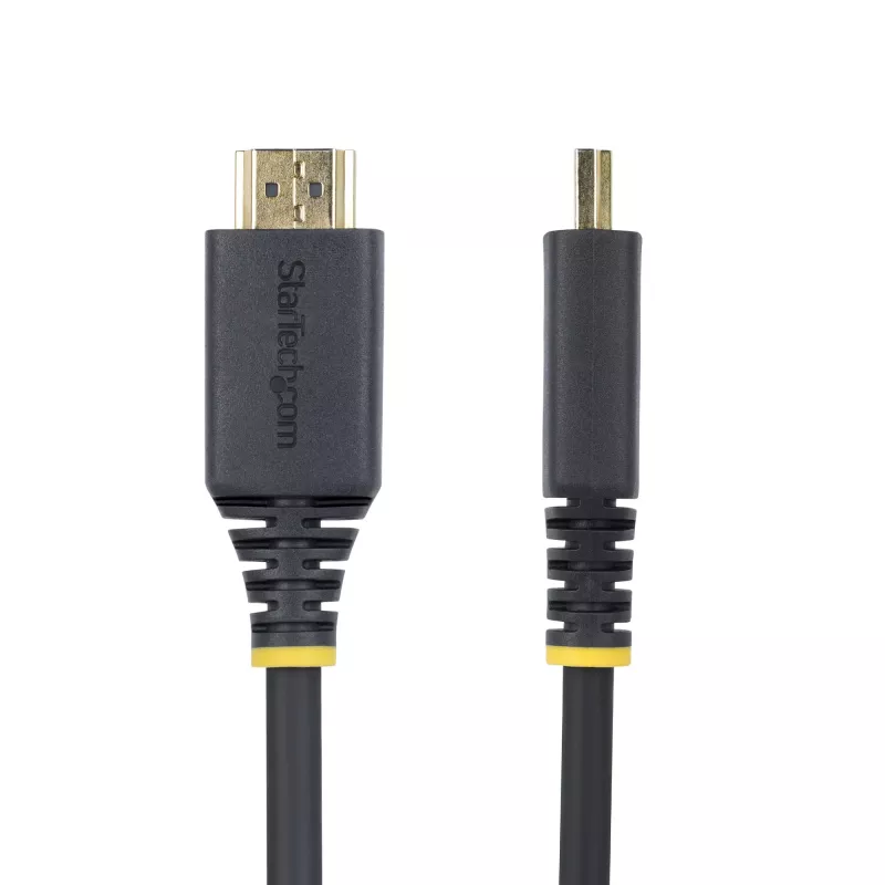 StarTech.com 2 m (6,6 jalga) Premium Certified High Speed HDMI kaabel, 4K 60 Hz / 1440p 144 Hz, HDR10 / HDCP 2.2 / ARC, 18 Gbit/s, UHD HDMI 2.0 juhe telerile / monitorile / kuvarile, TPE mantel