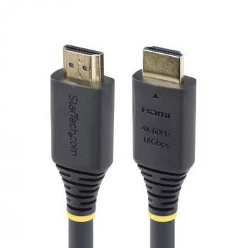 StarTech.com 5m Premium Certified High Speed HDMI kaabel, 4K 60Hz/1440p 144Hz, HDR10/HDCP 2.2/ARC, 18Gbps, UHD HDMI 2.0 juhe telerile/monitorile/ekraanile, TPE ümbris