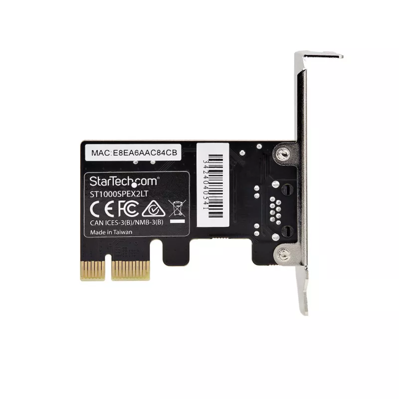StarTech.com 1-Port Gigabit PCIe võrguadapter Card, Low-Profile NIC, 10/100/1000Mbps PCI Express LAN Card, Realtek RTL8111H, Windows and Linux, TAA Compliant
