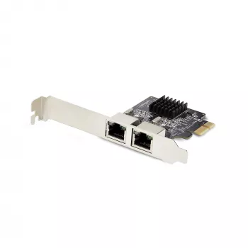 StarTech.com 2-pordiline Gigabit PCIe võrguadapterkaart, 10/100/1000Mbps PCI Express NIC, Dual Realtek RTL8111H, töötab Windowsi ja Linuxiga, TAA-ga vastav