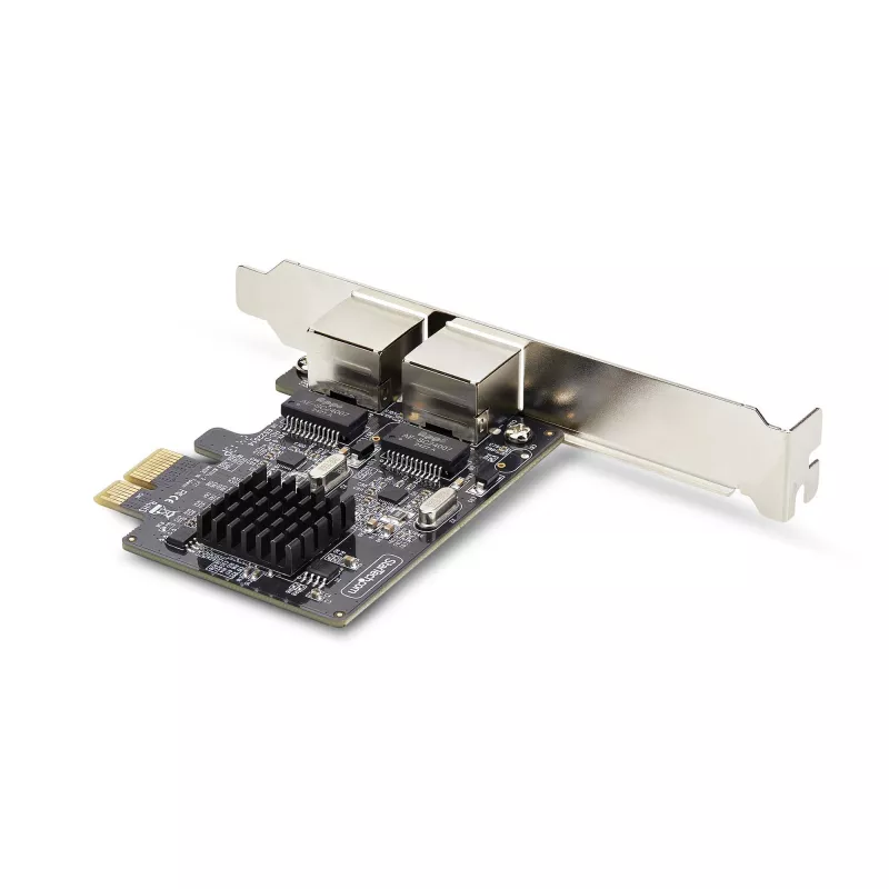 StarTech.com 2-pordiline Gigabit PCIe võrguadapterkaart, 10/100/1000Mbps PCI Express NIC, Dual Realtek RTL8111H, töötab Windowsi ja Linuxiga, TAA-ga vastav