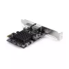 StarTech.com 2-pordine 5G Gigabit PCIe võrguadapteri kaart, 5G/2.5G/1G/100M/10M PCI Express LAN-kaart, Realtek RTL8126, Windows ja Linux, TAA-ühilduv