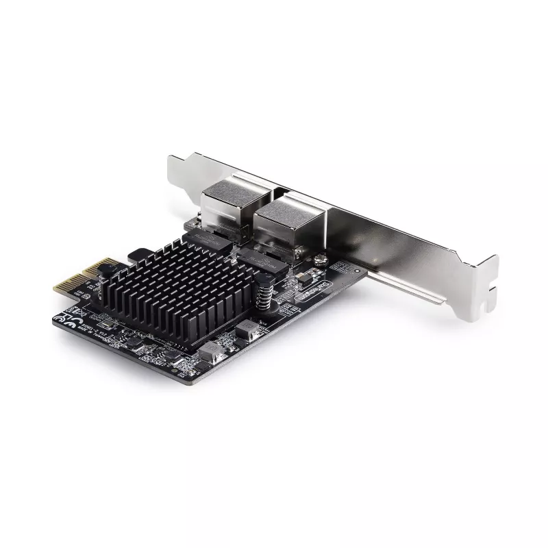 StarTech.com 2-pordine 5G Gigabit PCIe võrguadapteri kaart, 5G/2.5G/1G/100M/10M PCI Express LAN-kaart, Realtek RTL8126, Windows ja Linux, TAA-ühilduv