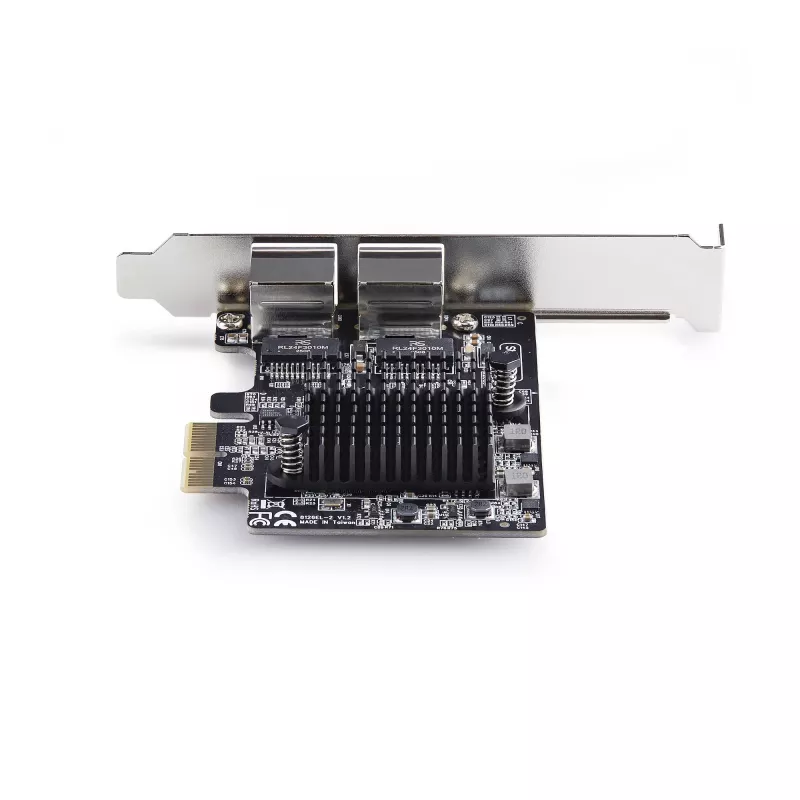 StarTech.com 2-pordine 5G Gigabit PCIe võrguadapteri kaart, 5G/2.5G/1G/100M/10M PCI Express LAN-kaart, Realtek RTL8126, Windows ja Linux, TAA-ühilduv