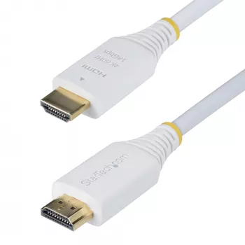 StarTech.com 10ft (3m) Premium sertifitseeritud kiire HDMI-kaabel, 4K 60Hz/1440p 144Hz, HDR10/HDCP 2.2/ARC, 18Gbps, UHD HDMI 2.0 juhe telerile/monitorile/ekraanile, TPE-kate, valge