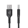 StarTech.com 6,6 jalga (2 m) USB-A - USB-C laadimiskaabel, laadi ja sünkrooni, 3A, USB 2.0, TPE ümbris – must USB laadimiskaabel