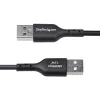 StarTech.com 6,6 jalga (2 m) USB-A - USB-C laadimiskaabel, laadi ja sünkrooni, 3A, USB 2.0, TPE ümbris – must USB laadimiskaabel