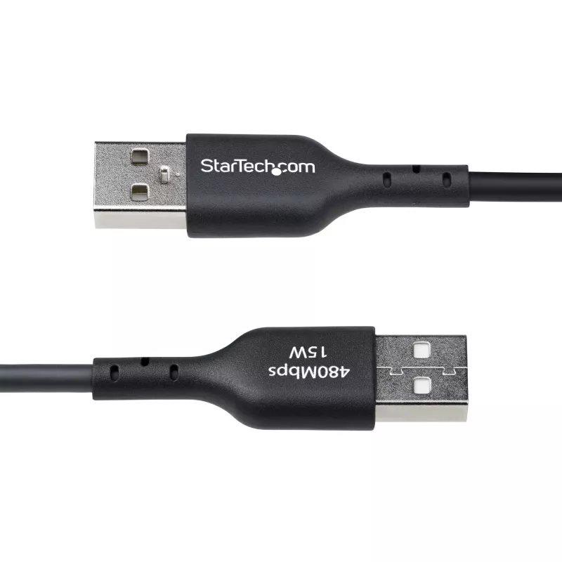 StarTech.com 6,6 jalga (2 m) USB-A - USB-C laadimiskaabel, laadi ja sünkrooni, 3A, USB 2.0, TPE ümbris – must USB laadimiskaabel