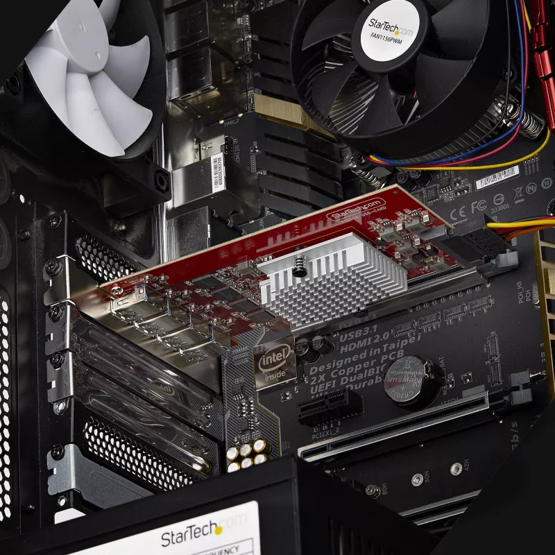 StarTech.com 4-pordine USB-A PCIe-kaart, USB 3.2 10 Gbps, PCI Express 3.0 laienduskaart, 4 sõltumatut USB-kontrollerit, Windows/Linux/macOS, TAA-ühilduv