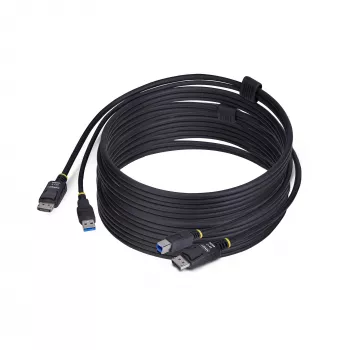 StarTech.com 10ft (3m) DisplayPort ja USB 5Gbps KVM-kaabel, 4K 60Hz, universaalselt ühilduv DP 1.2/USB 3.0 kombokaabel KVM-lülititele