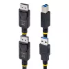 StarTech.com 10ft (3m) DisplayPort ja USB 5Gbps KVM-kaabel, 4K 60Hz, universaalselt ühilduv DP 1.2/USB 3.0 kombokaabel KVM-lülititele
