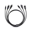 StarTech.com 1,8 m topelt-DisplayPort ja USB 5 Gbps KVM-kaabel, 4K 60Hz, universaalselt ühilduv DP 1.2/USB 3.0 kombokaabel kahe monitoriga KVM-lülitite jaoks