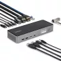 StarTech.com kolme monitoriga USB-C dokkimisjaam, 140 W sülearvuti laadimisdokk MacBook Pro ja Windows jaoks, 4K 60 Hz HDMI või DisplayPort, TAA