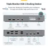 StarTech.com kolme monitoriga USB-C dokkimisjaam, 140 W sülearvuti laadimisdokk MacBook Pro ja Windows jaoks, 4K 60 Hz HDMI või DisplayPort, TAA