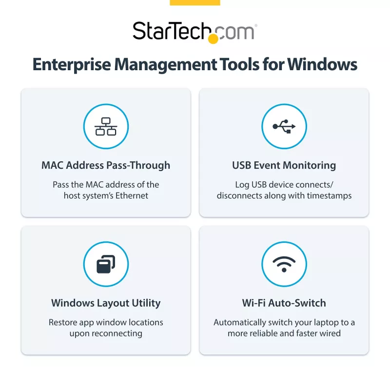 StarTech.com kolme monitoriga USB-C dokkimisjaam, 140 W sülearvuti laadimisdokk MacBook Pro ja Windows jaoks, 4K 60 Hz HDMI või DisplayPort, TAA