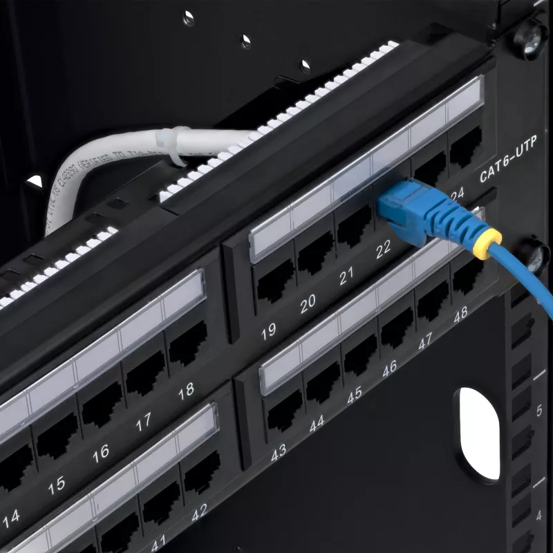 StarTech.com 48-pordiline 2U raamile paigaldatav Cat6 patch-paneel, RJ45, UTP, 110 punch-down, Cat 6 Ethernet patch-paneel võrguserveri raamile