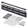 StarTech.com 48-pordiline 2U raamile paigaldatav Cat6 patch-paneel, RJ45, UTP, 110 punch-down, Cat 6 Ethernet patch-paneel võrguserveri raamile