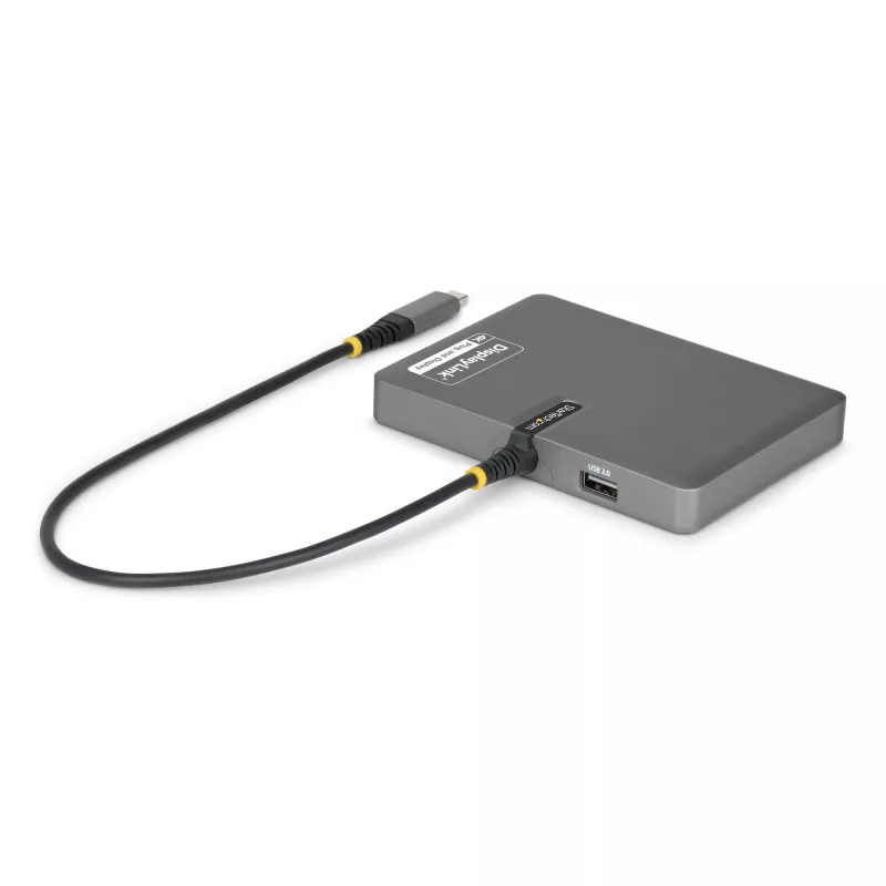 StarTech.com USB-C kuni nelja monitori tööjaama adapter, 4K 60Hz HDMI, 140W PD läbivool sülearvuti laadimiseks, USB-port juhtmevaba klaviatuuri/hiire jaoks, TAA