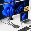 StarTech.com USB-C kuni nelja monitori tööjaama adapter, 4K 60Hz HDMI, 140W PD läbivool sülearvuti laadimiseks, USB-port juhtmevaba klaviatuuri/hiire jaoks, TAA
