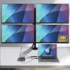 StarTech.com USB-C nelja monitoriga tööjaama adapter, 4K 60 Hz DisplayPort, 140 W PD läbilaadimine sülearvuti laadimiseks, USB-port juhtmevaba klaviatuuri/hiire jaoks, TAA