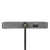 StarTech.com USB-C nelja monitoriga tööjaama adapter, 4K 60 Hz DisplayPort, 140 W PD läbilaadimine sülearvuti laadimiseks, USB-port juhtmevaba klaviatuuri/hiire jaoks, TAA