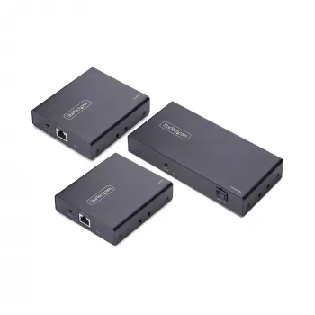 StarTech.com 2-pordiline HDMI-pikendaja ja -jaotur üle CAT6, 4K 60 Hz, kuni 230 jalga (70 m), 1x2 HDMI üle Etherneti jaotuskomplekt IR ja Power Over kaabel'iga