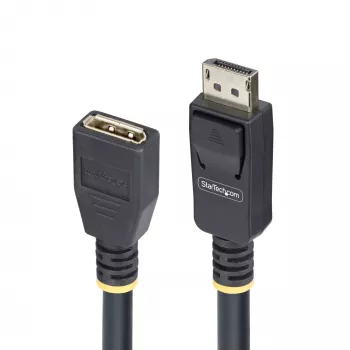 StarTech.com 10ft (3m) DisplayPort 1.4 pikenduskaabel, DP 1.4 pordisäästukaabel, 8K 60Hz, DP isane/emane pikendusadapteri juhe, DisplayPorti pikenduskaabel, TPE ümbris, I/E