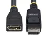 StarTech.com 10ft (3m) DisplayPort 1.4 pikenduskaabel, DP 1.4 pordisäästukaabel, 8K 60Hz, DP isane/emane pikendusadapteri juhe, DisplayPorti pikenduskaabel, TPE ümbris, I/E