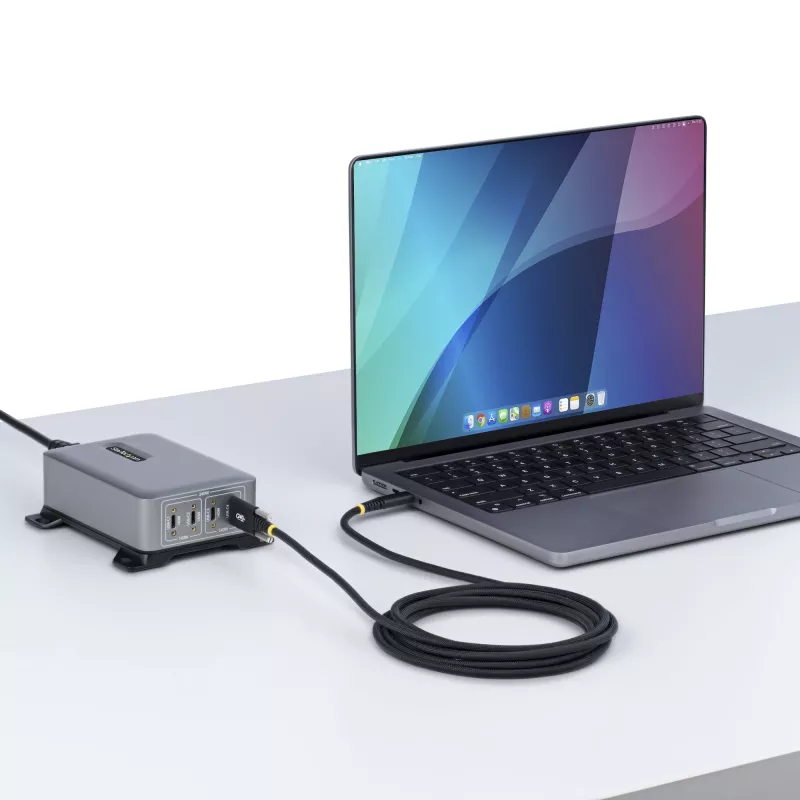 StarTech.com 10ft (3m) USB-C laadimiskaabel, vastupidav ja ülipaindlik, külgkruvilukuga, 240W (5A) PD EPR, USB 2.0 sülearvuti laadimiskaabel, USB-IF sertifitseeritud, töökindel USB-C laadimisjuhe