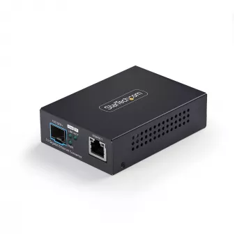 StarTech.com 10GbE SFP+ kiudmeediumimuundur, 10 Gigabit Ethernet RJ-45 to 10GBASE-X SFP+, ühemoodiline, mitmemoodiline, 16K jumbo-kaadrid, TAA-ühilduv