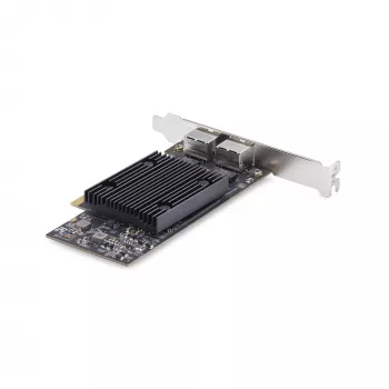 StarTech.com 2-pordiline PCIe 10Gb Ethernet-võrgukaart, 10GbE võrguliideskaart, Broadcom BCM57416 kiibistik, kahe RJ45 10GBase-T/Gigabiti pordiga, NIC-kaart, TAA