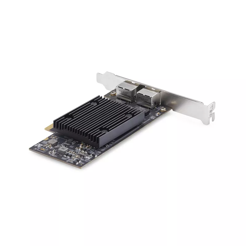 StarTech.com 2-pordiline PCIe 10Gb Ethernet-võrgukaart, 10GbE võrguliideskaart, Broadcom BCM57416 kiibistik, kahe RJ45 10GBase-T/Gigabiti pordiga, NIC-kaart, TAA