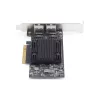 StarTech.com 2-pordiline PCIe 10Gb Ethernet-võrgukaart, 10GbE võrguliideskaart, Broadcom BCM57416 kiibistik, kahe RJ45 10GBase-T/Gigabiti pordiga, NIC-kaart, TAA