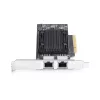 StarTech.com 2-pordiline PCIe 10Gb Ethernet-võrgukaart, 10GbE võrguliideskaart, Broadcom BCM57416 kiibistik, kahe RJ45 10GBase-T/Gigabiti pordiga, NIC-kaart, TAA
