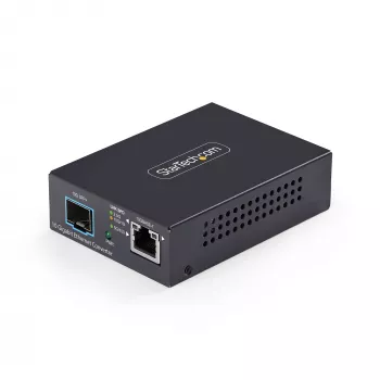 StarTech.com 10GbE Multi-Gigabit avatud SFP+ fiibermeediamuundur, 10G/5G/2.5G/1G/100M, vask kuni 10GBASE-X SFP+, ühemoodiline, mitmemoodiline, 16K hiigelkaadrid, TAA