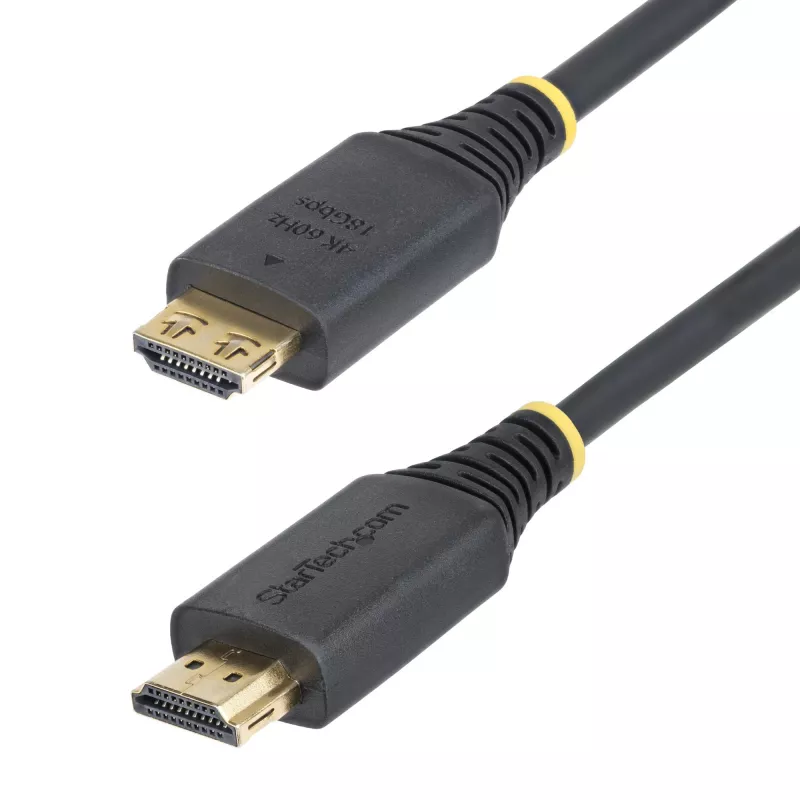 StarTech.com 8 jala (2,4 m) kiire HDMI-kaabel haarduvate pistikutega, 4K 60 Hz / 1440p 144 Hz, HDR10 / HDCP 2.2 / ARC, 18 Gbit/s, UHD HDMI 2.0 juhe teleri / monitori / kuva jaoks, TPE-kestaga