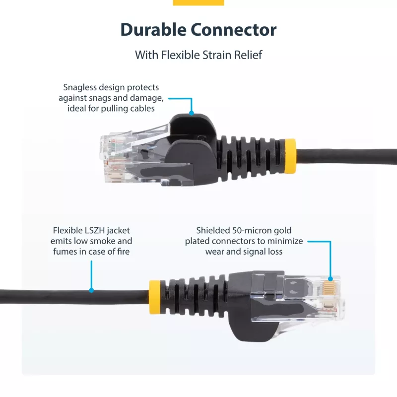 StarTech.com 1 m roheline õhuke CAT6 Etherneti kaabel, tõmblukuta, 100 W PoE, UTP, LSZH, 28AWG puhtast vasest traat, õhuke RJ45 võrgukaabel tõmbetugevdustega, individuaalselt testitud