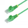 StarTech.com 2m roheline õhuke CAT6 Etherneti kaabel, tõmblukuta, 100W PoE, UTP, LSZH, 28AWG puhas vaskjuhe, õhuke RJ45 võrguparandusjuhe koos tõmbetõkestitega, individuaalselt testitud