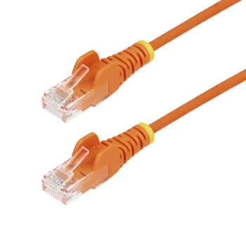 StarTech.com 3m oranž õhuke CAT6 Etherneti kaabel, haakumisvaba, 100W PoE, UTP, LSZH, 28AWG puhtast vasest traat, õhuke RJ45 võrguparandusjuhe tõmbekaitsega, individuaalselt testitud