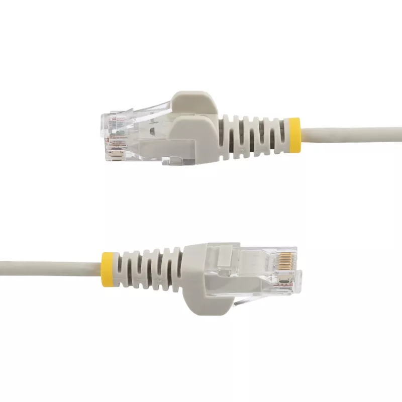 StarTech.com 5 m hall õhuke CAT6 Etherneti kaabel, tõmbluskaitsmega, 100W PoE, UTP, LSZH, 28AWG puhas vaskjuhe, õhuke RJ45 võrgupaigakaabel tõmbetõkistega, individuaalselt testitud