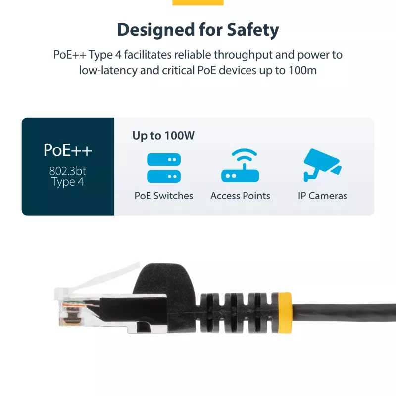 StarTech.com 7 m oranž õhuke CAT6 Etherneti kaabel, haakumisvaba, 100W PoE, UTP, LSZH, 28AWG puhas vasktraat, õhuke RJ45 võrgu ühendusjuhe tõmbetugevdustega, individuaalselt testitud