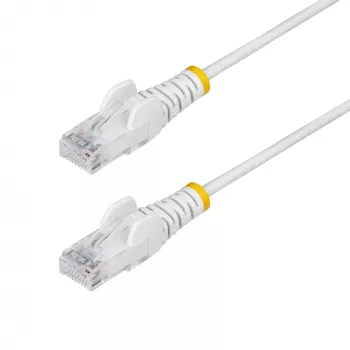 StarTech.com 10 m valge õhuke CAT6 Etherneti kaabel, takerdumisvaba, 100 W PoE, UTP, LSZH, 28 AWG puhtast vasest traat, õhuke RJ45 võrguparandusjuhe tõmbetõkestitega, individuaalselt testitud