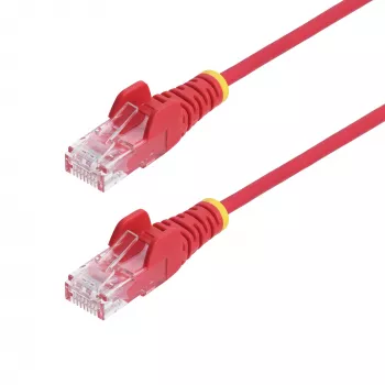 StarTech.com 10 m punane õhuke CAT6 võrgukaabel, takistustevaba, 100 W PoE, UTP, LSZH, 28AWG puhtast vasest traat, õhuke RJ45 võrgu ühendusjuhe koos tõmbetõkistega, individuaalselt testitud