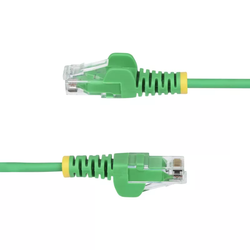 StarTech.com 15 m roheline õhuke CAT6 Etherneti kaabel, takerdumisvastane, 100 W PoE, UTP, LSZH, 28AWG puhas vaskjuhe, õhuke RJ45 võrguparandusjuhe tõmbetugevdustega, individuaalselt testitud.